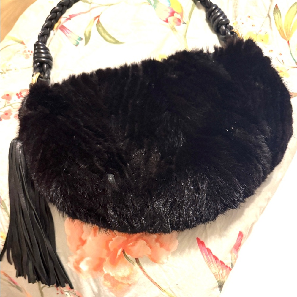 PAOLO MASI MINK FUR, handbag , purse